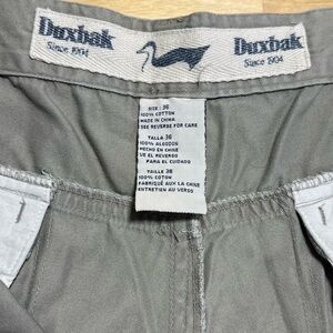 Duxbak Grey Cotton Shorts - Duxbak Duck Logo
